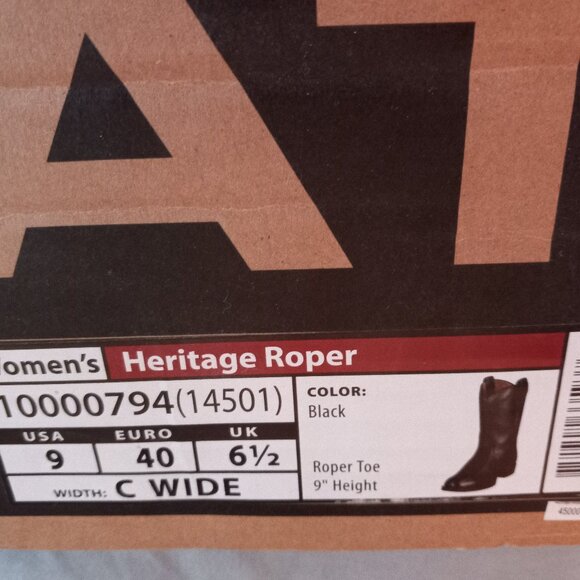 Ariat Women's Heritage Roper Boots - Picture 9 of 9